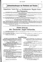 Ausschreibung neuer Kaiserpreise, K.Y.C. und N.R.V.