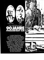 Potsdamer Yacht Club - 90 Jahre