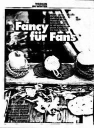 Werken im Winter: Fancy für Fans